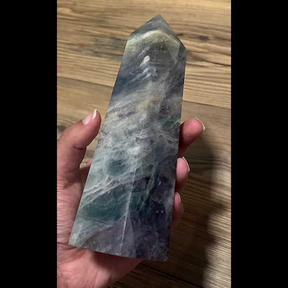 ✨ HP ✨ Large Fluorite ✨ Tower--Marbled Look ✨ - Picture 5 of 11